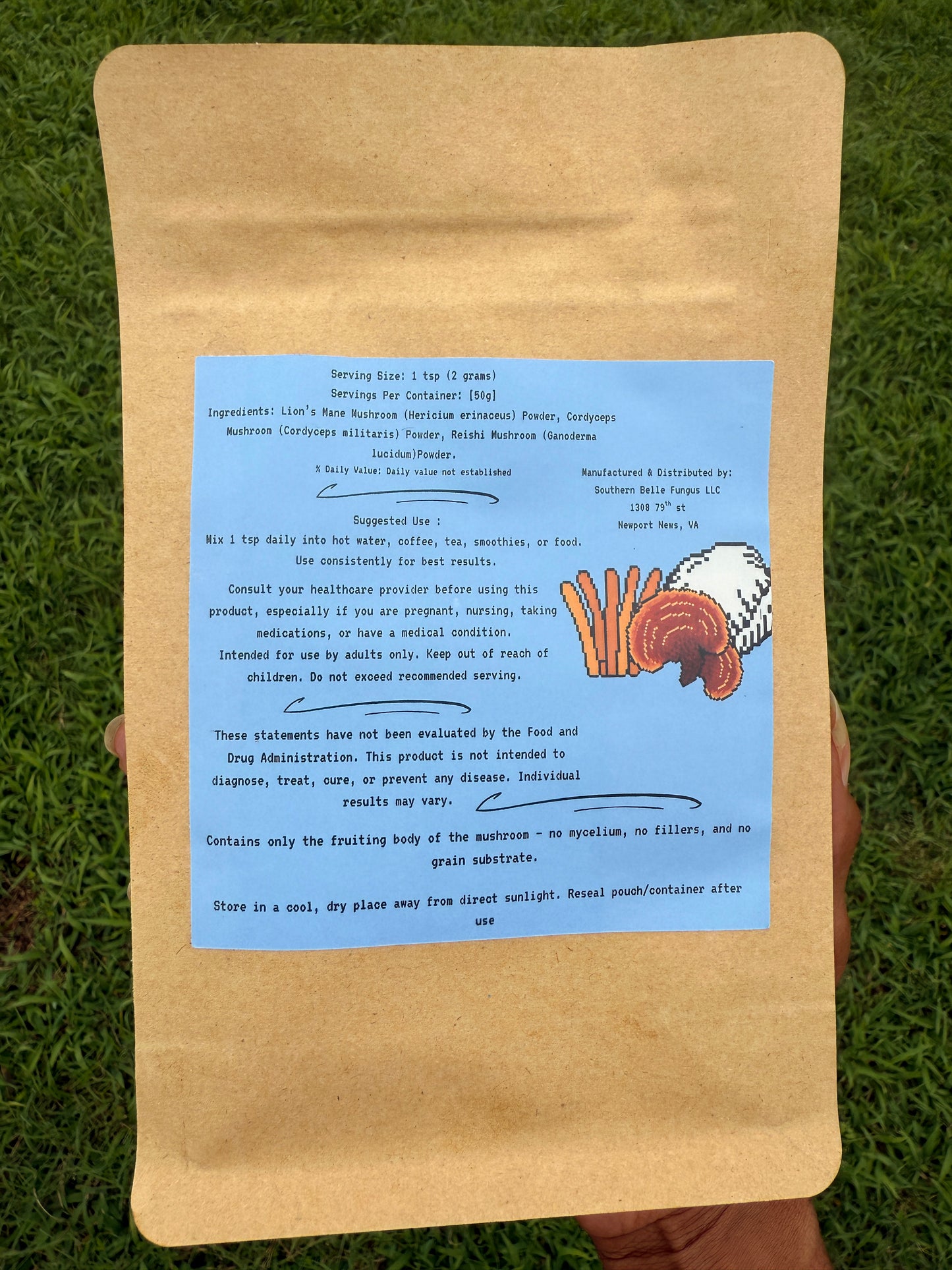 Belle’s Vitality Blend – Mushroom Powder