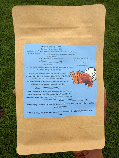 Belle’s Vitality Blend – Mushroom Powder